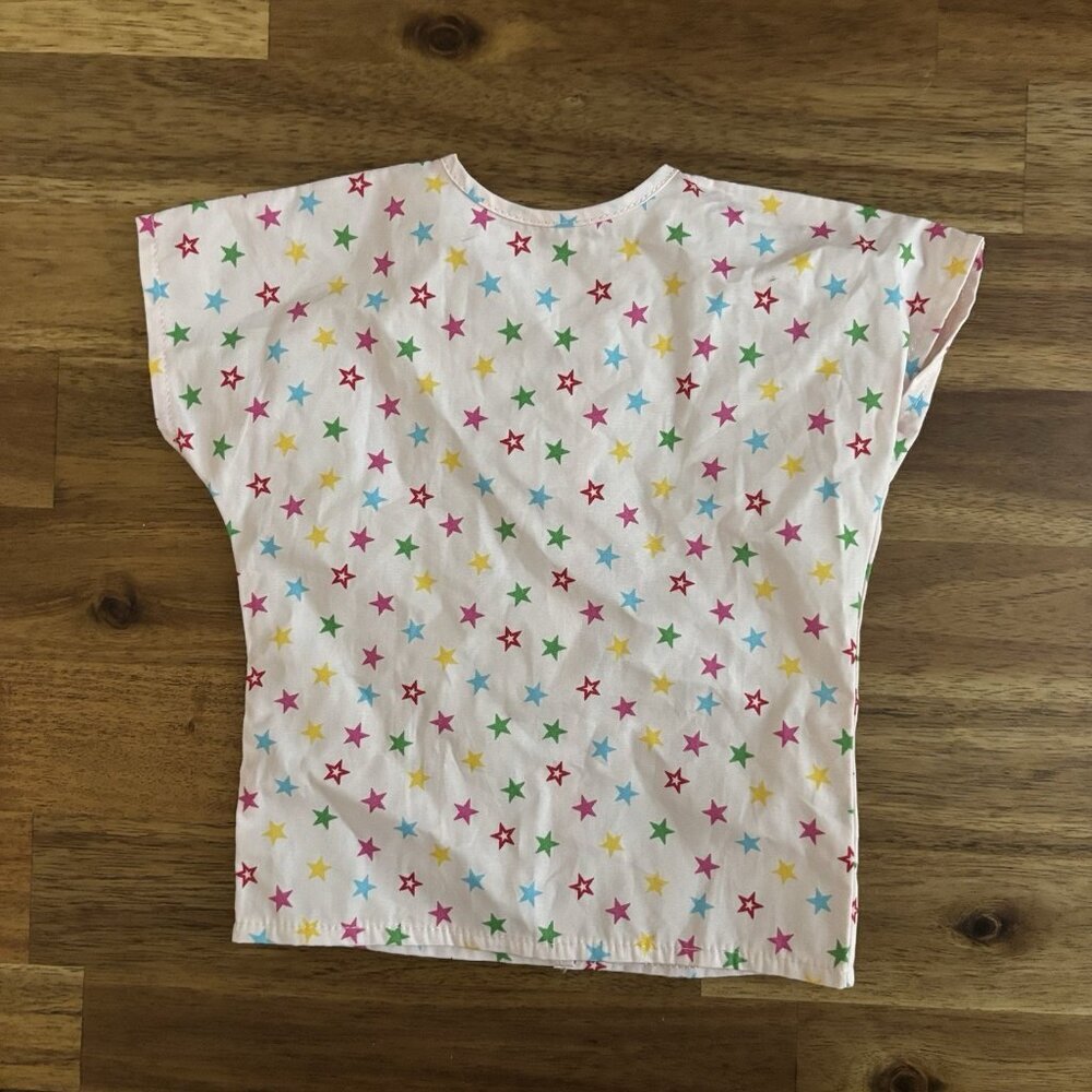 American‎ Girl Doll CARE CENTER Hospital Gown ONLY for 18” Dolls Star Print